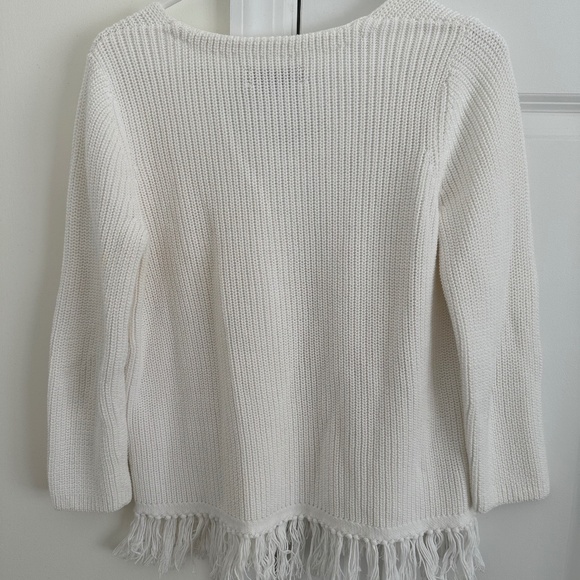 LOFT Frill Bottom Sweater - Picture 2 of 2